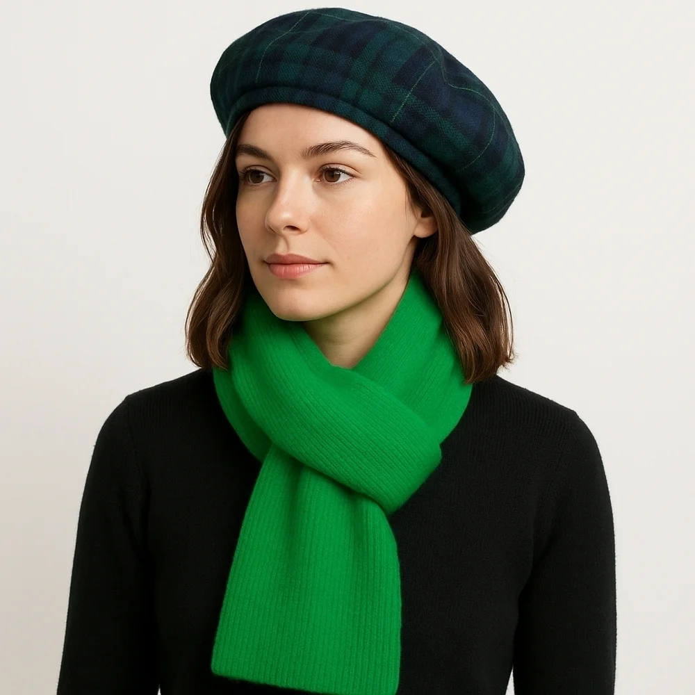 Nordstrom Green Angora Scarf